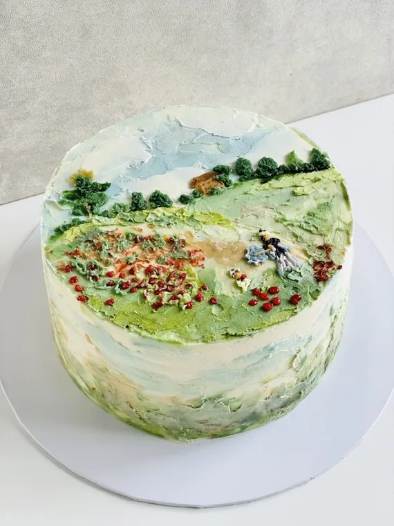 Poppy Fields, Monet, a Fig & Owl cake