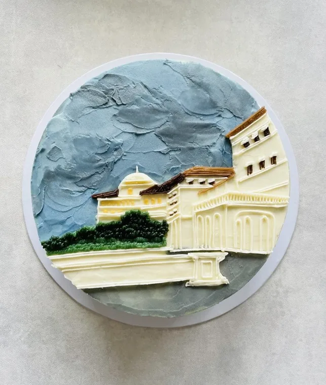 Storm Over Galle Face, a Fig & Owl cake