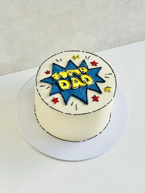 A Fig & Owl buttercream cake